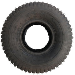 Jzcthg front view of tire showing tread pattern and turf protection