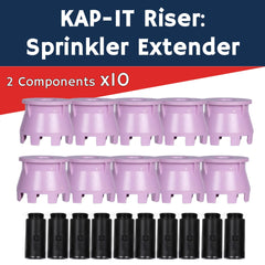 Close-up of a K-IT riser profile highlighting durable material and easy push-fit benefit
