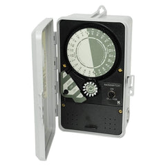K-Rain 2520 front panel showing controls and rainswitch override for easy testing
