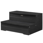 KaimuBench front view showing sturdy black two-step design and stable base benefit