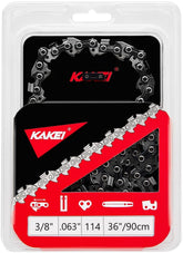 KAKEI 36-inch chain front view showing full length and links for accurate fit