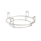 Kamado Joe front view of flexible cooking rack showing full grill coverage and improved control