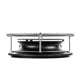Kamado Joe SlōRoller front view showing chamber and rack, improves smoke circulation
