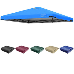 KAMPKEEPER front view of 10x10 replacement roof showing full coverage and protection