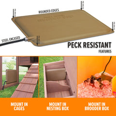 K&H close-up of pad surface texture showing durable, peck-resistant finish