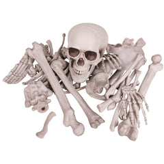 Kangaroo front packaging showing 30-piece skull and bone set, easy display