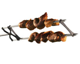 KANKA front view of the complete grill set showing skewers and plates for gatherings