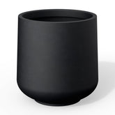 Kante front view burnished black planter showing modern appeal