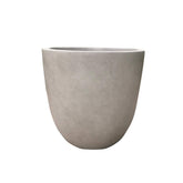Kante front view of 18-inch round planter showing modern shape and versatility