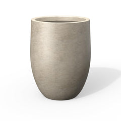 Kante front view large round planter shows modern silhouette and curb appeal