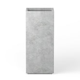 Kante front view pale gray planter showing modern lines and curb appeal