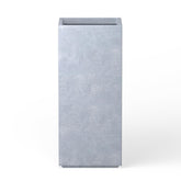 Kante front view of blue-gray square planter showcasing modern curb appeal