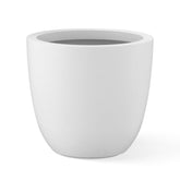Kante front view white concrete planter showing clean modern shape and curb appeal