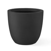 Kante large round bowl front view showing elegant concrete look and modern curb appeal