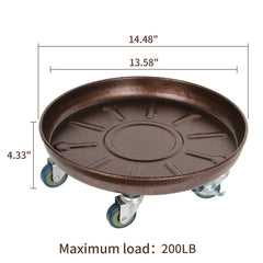 Kaoolaa close-up of bronze-painted steel tray highlighting rust-resistant protection