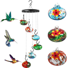 Kapihi front view of hanging feeder shows colorful design and outdoor appeal
