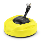Kärcher front view surface cleaner showing compact housing and wide coverage benefit