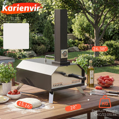 Karienvir close-up built-in thermometer for precise temperature control benefit