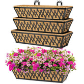 Karlliu front view of 24-inch window box showing sleek black finish and capacity