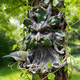 KARSTSYLVA front view showing whimsical face and weatherproof finish