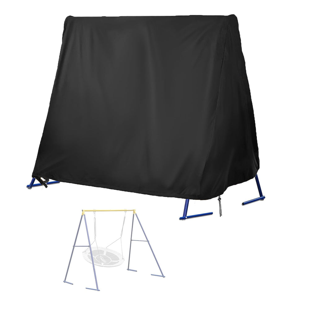 Kasla front view showing full-covered A-frame swing and protective fit