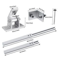 KCUT demonstration of angle adjustment showing tilt control for better sun exposure