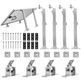 KCUT front view of full mounting kit showing included parts and easy setup benefit