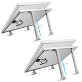 KCUT front view of four packed brackets showing compact portability and easy storage