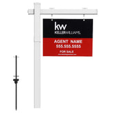 Kdgarden front view of assembled vinyl post showing durable exterior and professional look