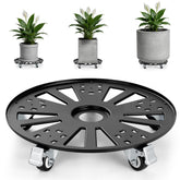 KEDSUM plant caddy front view showing sturdy frame and balanced support