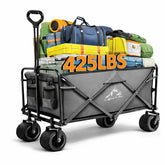 KEDY wagon front view showing sturdy frame and large capacity