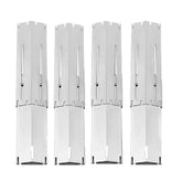 KEESHA front view of four adjustable heat plates showing fit and durability