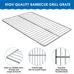 KEESHA grill grate in use searing steak showing even heat distribution benefit