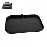 KEESHA griddle front view showing full cooking surface and fit benefits