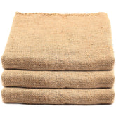 KEILEOHO front view of three burlap bags showing full-size and packaging benefit