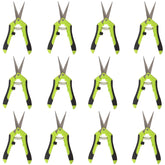 KEILEOHO front view of 12-pack scissors showing compact packaging and value