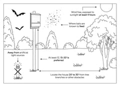 Kenley mounted on a pole in a yard providing clear flight access benefit
