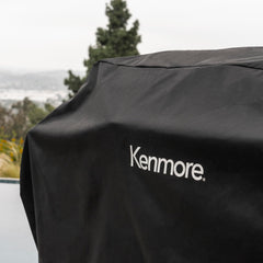 Kenmore close-up of PVC-coated fabric showing water resistance