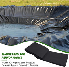 KEPYDRMTF close-up of non-woven 60 mil texture providing cushioning and puncture resistance