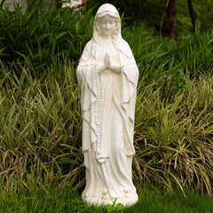Keslecy Virgin Mary front view showing serene pose and durable finish