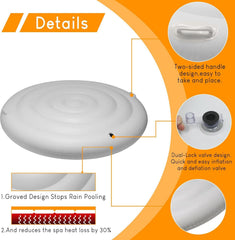 Ketofa inflated profile on a tub demonstrating insulation and windproof benefit