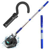 Keyrank front view of pole and hook showing universal compatibility and easy retrieval
