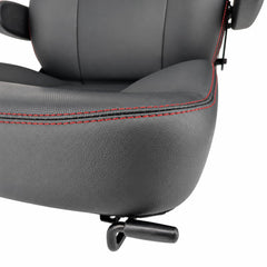 Keystone Seats DURA-RIDE side profile displaying adjustable slide rail benefit