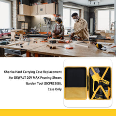 khanka velvet-lined interior cushioning DEWALT DCPR320B for scratch protection