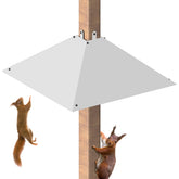 Khordin front view of 17-inch squirrel baffle showing full guard and fit benefits