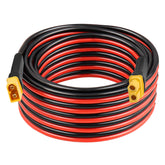 Kimbluth XT60 extension front view showing robust connectors and cable benefit long reliable reach