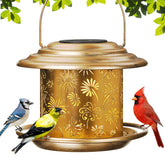 KIMERSE front view of hanging feeder showing decorative design and function