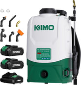 KIMO front view of sprayer showing tank and handle for easy filling