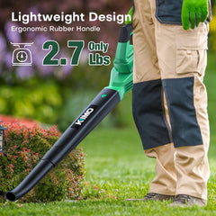 KIMO ergonomic handle and variable trigger emphasizing comfortable control