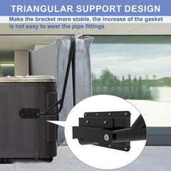 Kinchoix side-mounted lifter installed on spa for easier cover removal